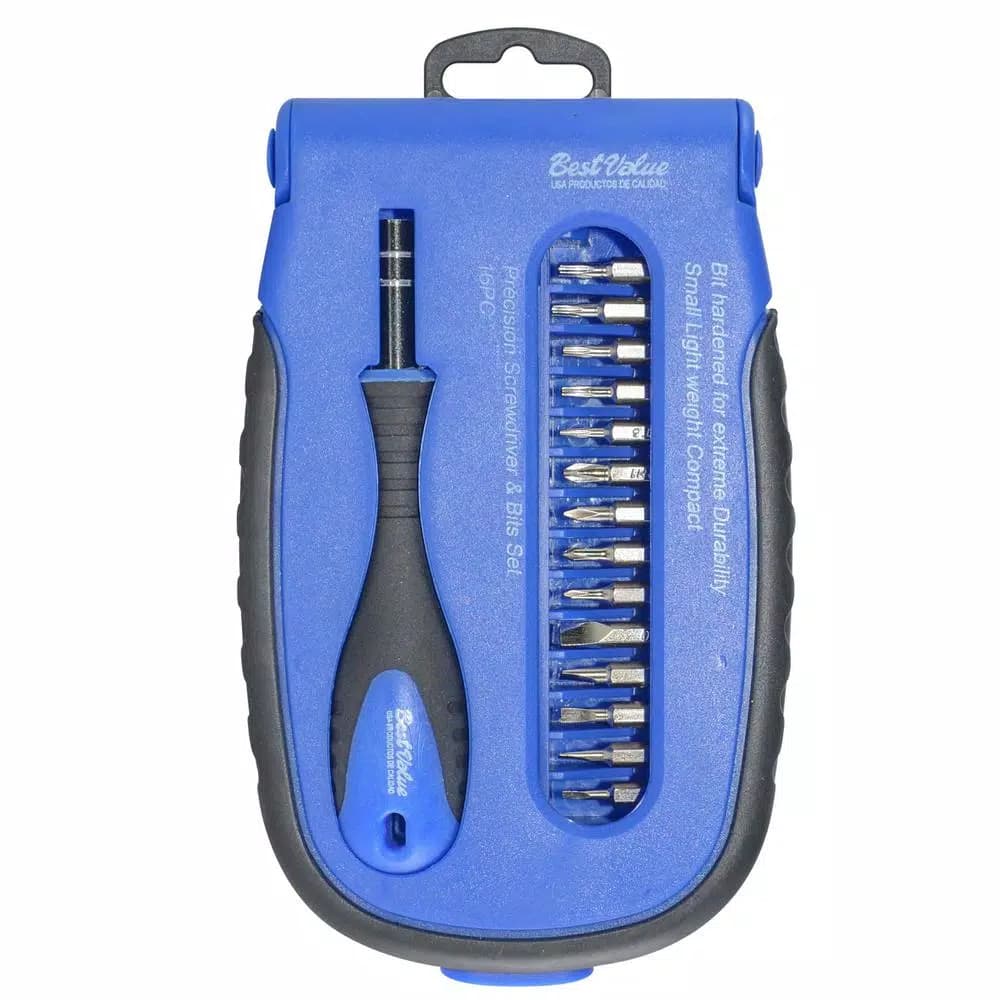 Best Value 16-Piece Precision Screwdriver and Bits Set with Magnetic Handle and Carrying Case