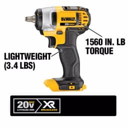 DEWALT 20V MAX Cordless Impact Wrench, Impact Driver & LED Light 3-Tool Combo Kit with (2) 4.0 Ah Batteries thumbnail 4