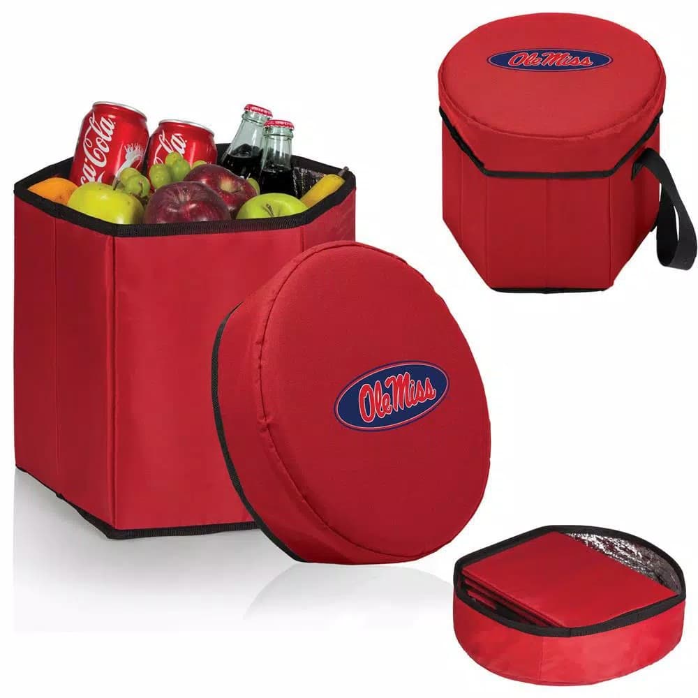 Picnic Time Ole Miss Rebels 12 Qt. Bongo Collapsible Soft-Side Cooler, Red