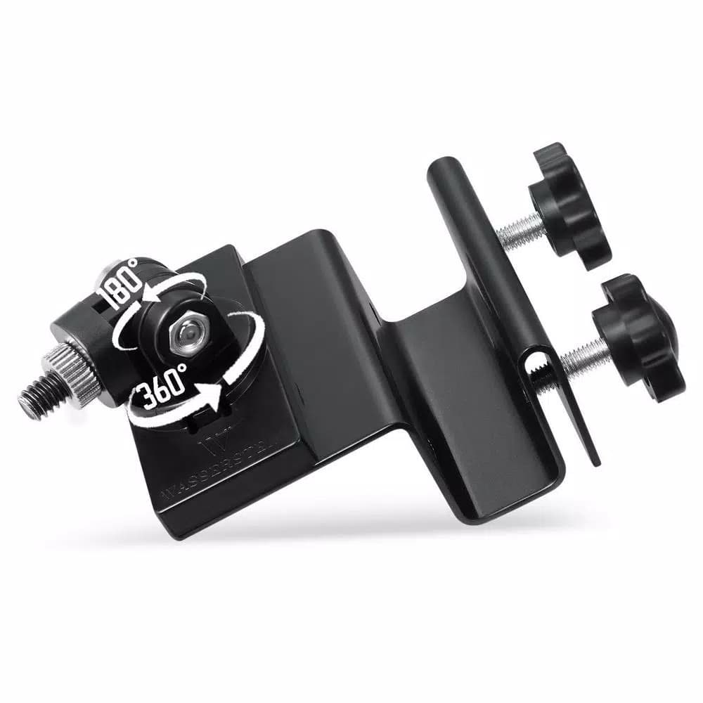 Wasserstein Weatherproof Gutter Mount for Arlo Pro, Ultra, Go, and Essential Security Cameras (Black)