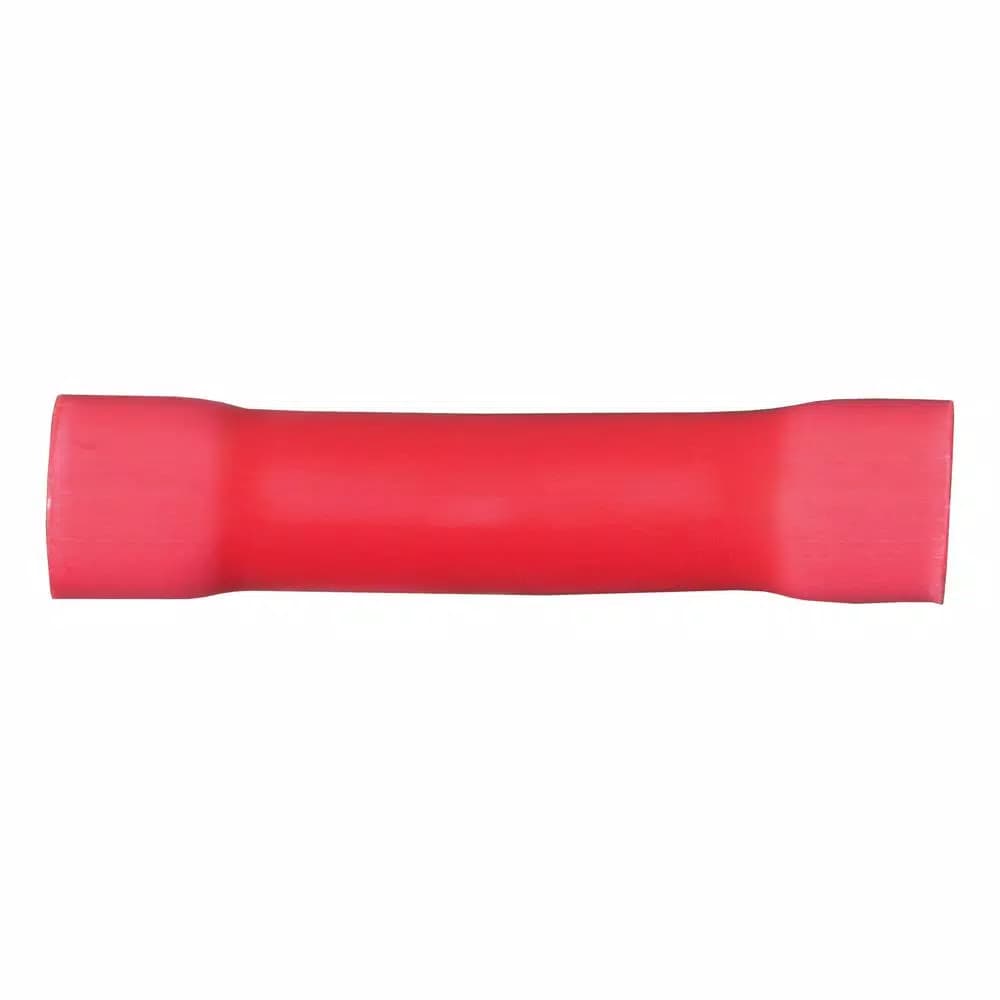 CURT Butt Connectors, 22-18 Gauge Wire, Red, 100-Pack
