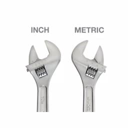 TEKTON 10 in. Adjustable Wrench, Carbon Steel with Satin Chrome Finish thumbnail 6