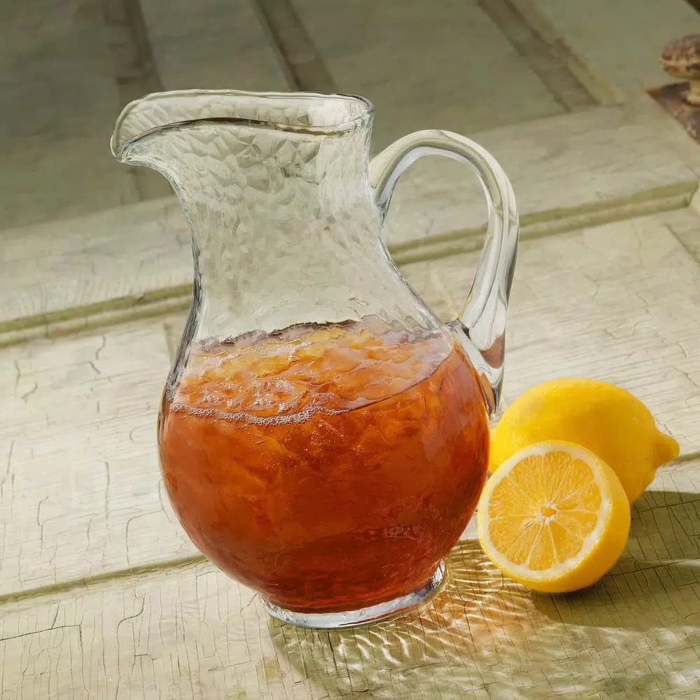 Libbey Yucatan 86.9 oz. Glass Pitcher, Clear Ripple Pattern Serving Pitcher