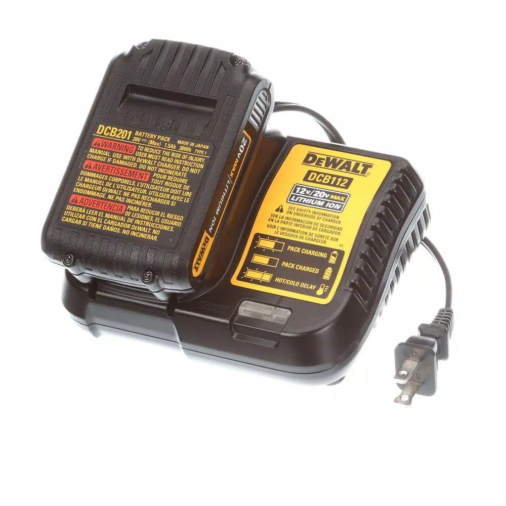DEWALT 20V MAX Cordless Compact 1/2 in. Drill/Driver Kit with (2) 1.3Ah Batteries, Charger & Bag