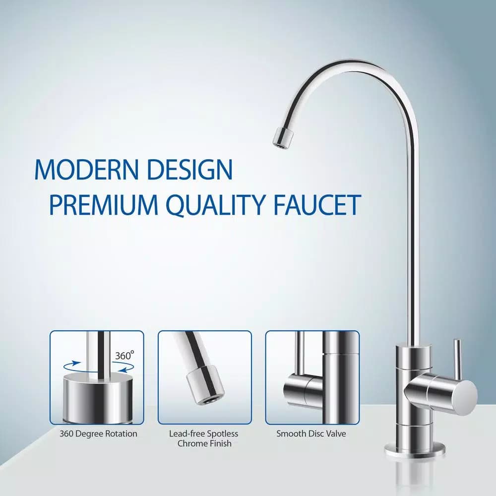 APEC Water Systems APEC RO-QUICK90 4-Stage Under-Sink Reverse Osmosis Drinking Water Filtration System