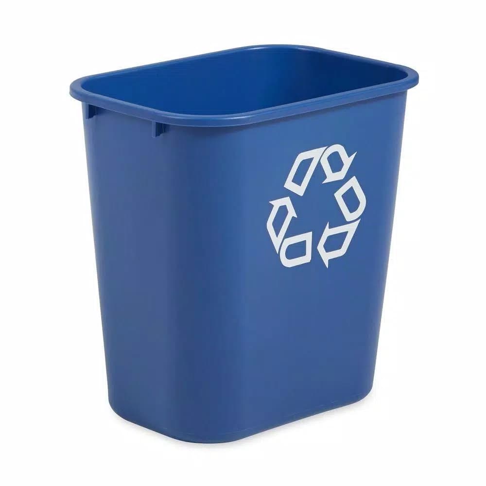 Rubbermaid Commercial Products Rubbermaid Commercial 7 Gal. Deskside Recycling Bin, Blue