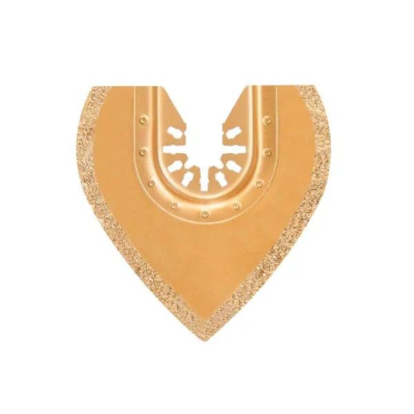 Rockwell RW8956 3-1/8 in. Carbide Grit Semicircle Oscillating Tool Blade for Grout Removal and Rasping
