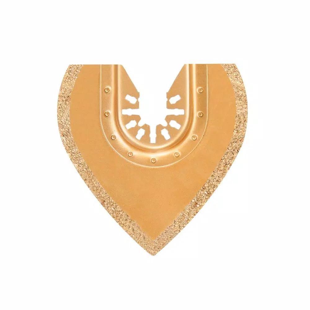 Rockwell RW8956 3-1/8 in. Carbide Grit Semicircle Oscillating Tool Blade for Grout Removal and Rasping