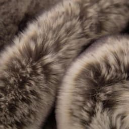 Glitzhome 60 in. Ombre Gray Faux Fur Luxury Throw Blanket thumbnail 3