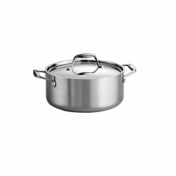 Tramontina Gourmet 5 Qt. Tri-Ply Clad Stainless Steel Round Dutch Oven with Lid thumbnail 1