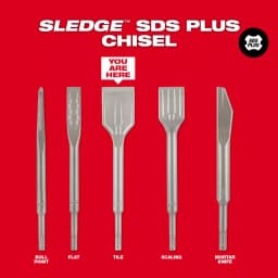 Milwaukee 1-7/8 in. SDS-Plus SLEDGE Steel Tile Chisel thumbnail 5