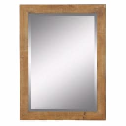 Aspire Home Accents Pueblo Beveled Glass Wall Mirror with 3 in. Solid Wood Frame, 40 x 30 in. thumbnail 1
