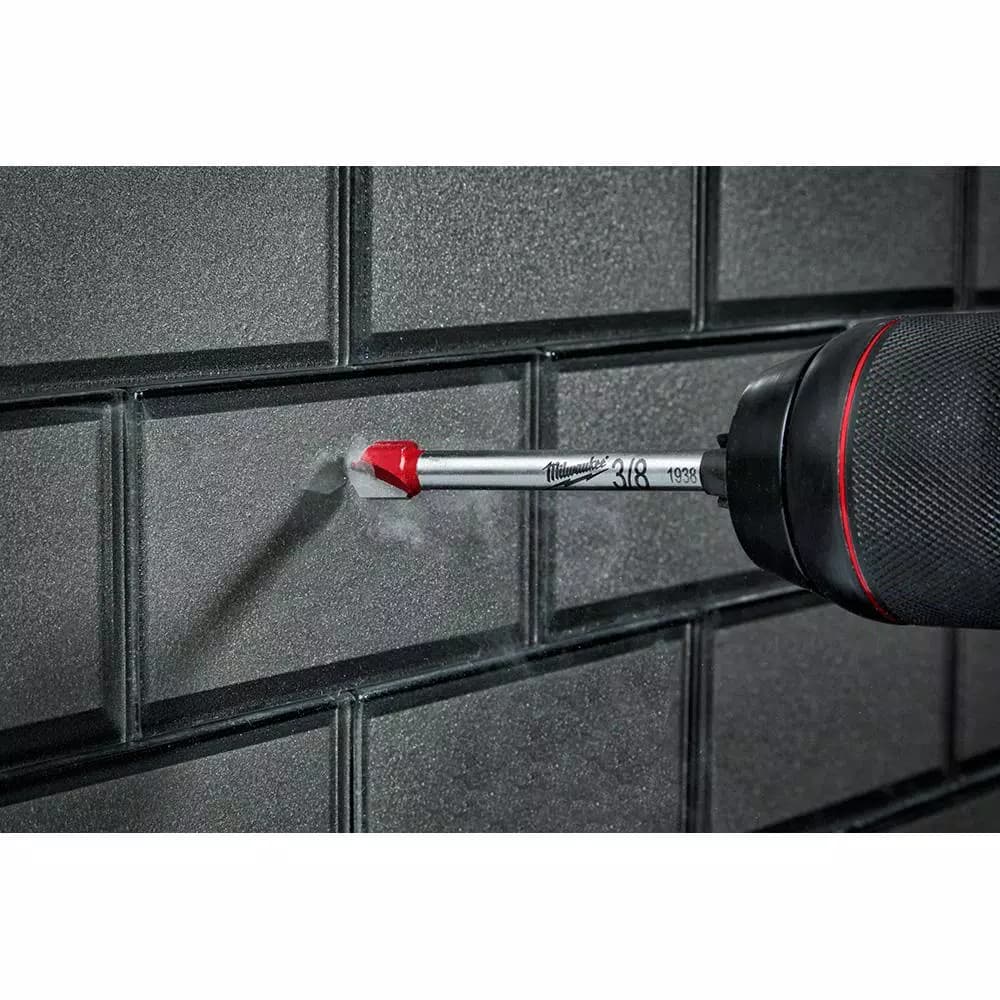 Milwaukee 4-Piece Carbide Glass and Tile Drill Bit Set