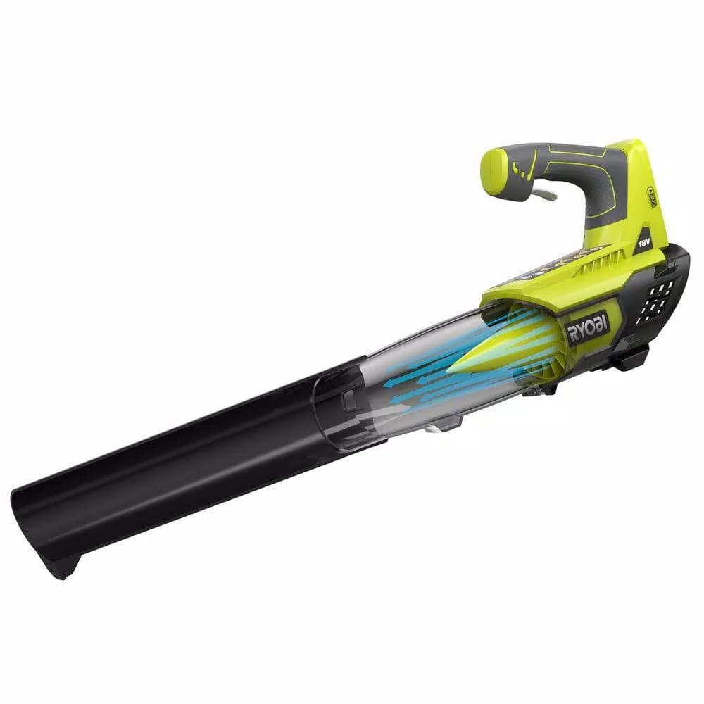 RYOBI ONE+ 18V Cordless Lithium-Ion Jet Fan Leaf Blower, 100 MPH, 280 CFM (Tool Only)