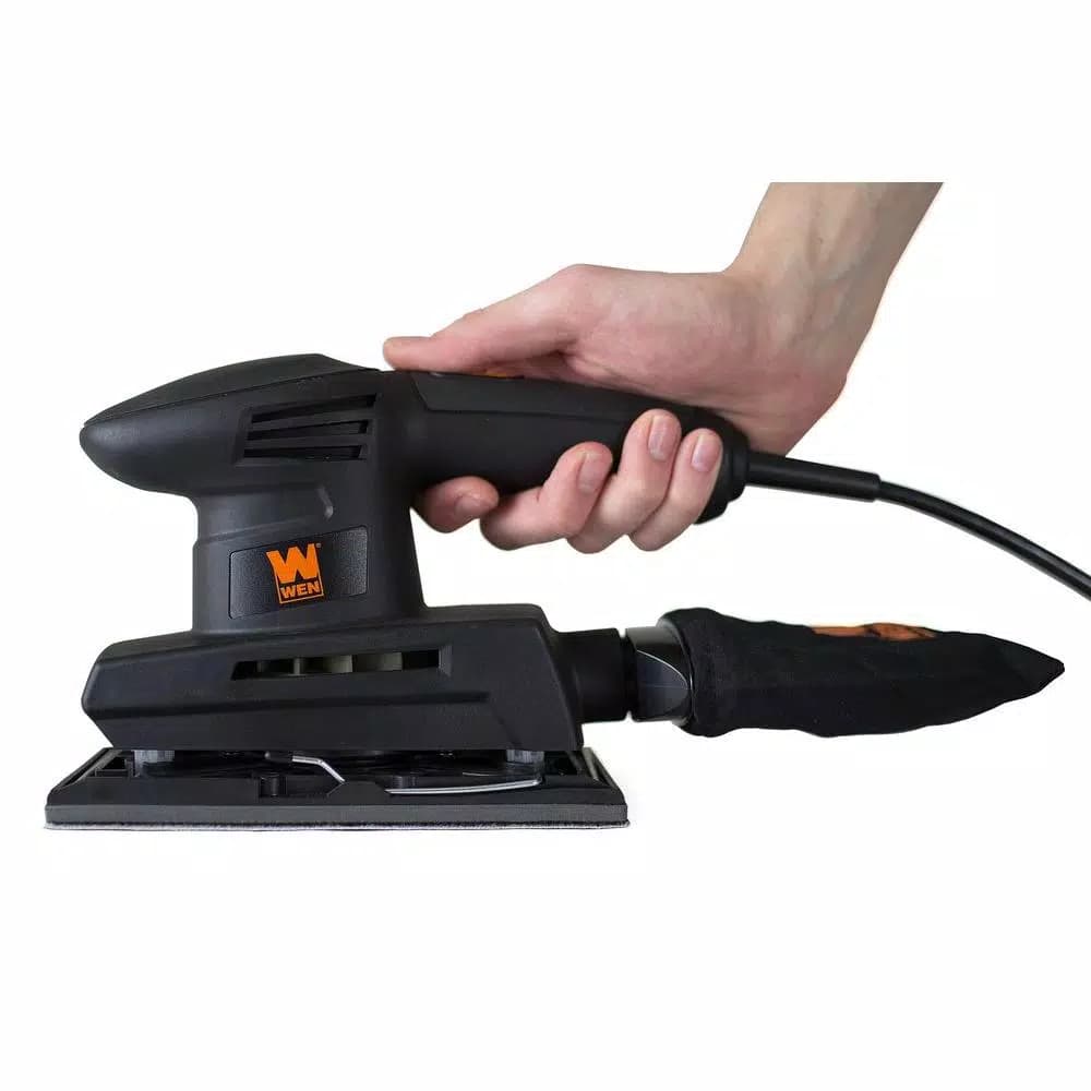 WEN 1.2 Amp Electric 1/3 Sheet Sander, 12,000 OPM Corded Detail Sander
