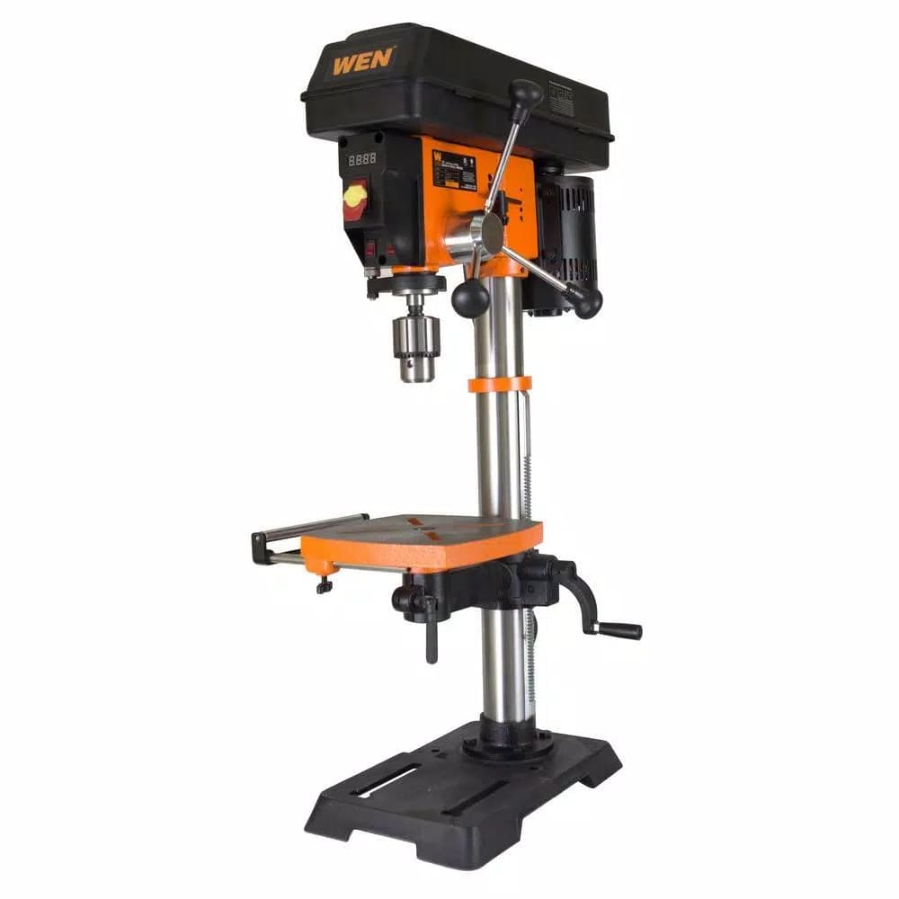 WEN 12 in. Variable Speed Drill Press with LED Digital Readout and Laser Guide