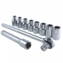 Best Value 1/2 in. Drive Metric Ratchet and Socket Set, 10-Piece thumbnail 5