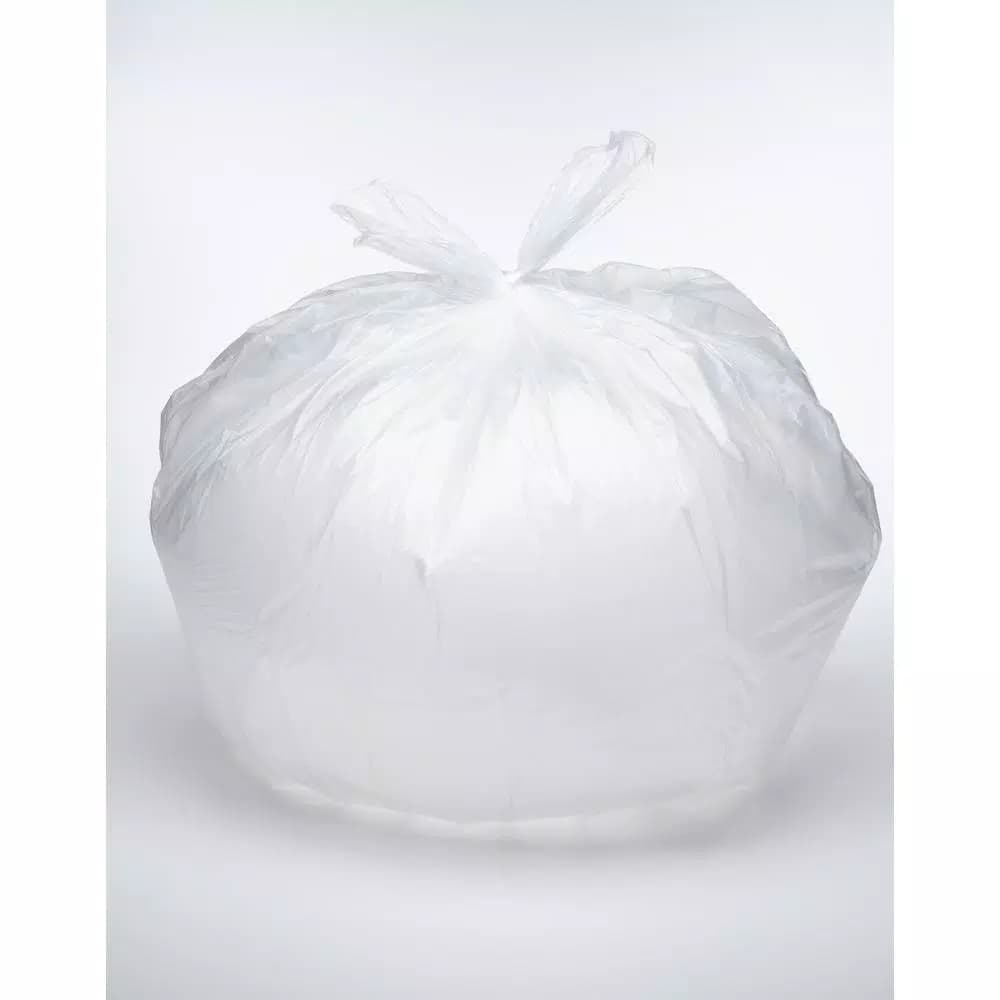 Unbranded HCR 33 Gallon Clear High Density Trash Bags, 0.42 mil, 500 Count