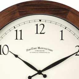 FirsTime 16 in. Walnut Wood Garrison Wall Clock thumbnail 3