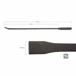 TEKTON 36 in. Angled Tip Pry Bar with Steel Striking Cap thumbnail 4