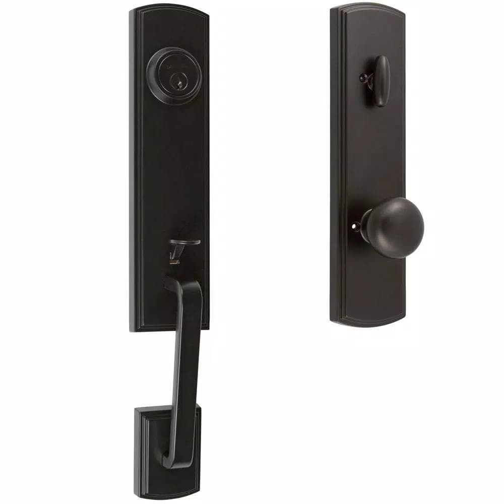Delaney Briona Black Dummy Handleset with Santo Interior Left-Hand - Italian Collection
