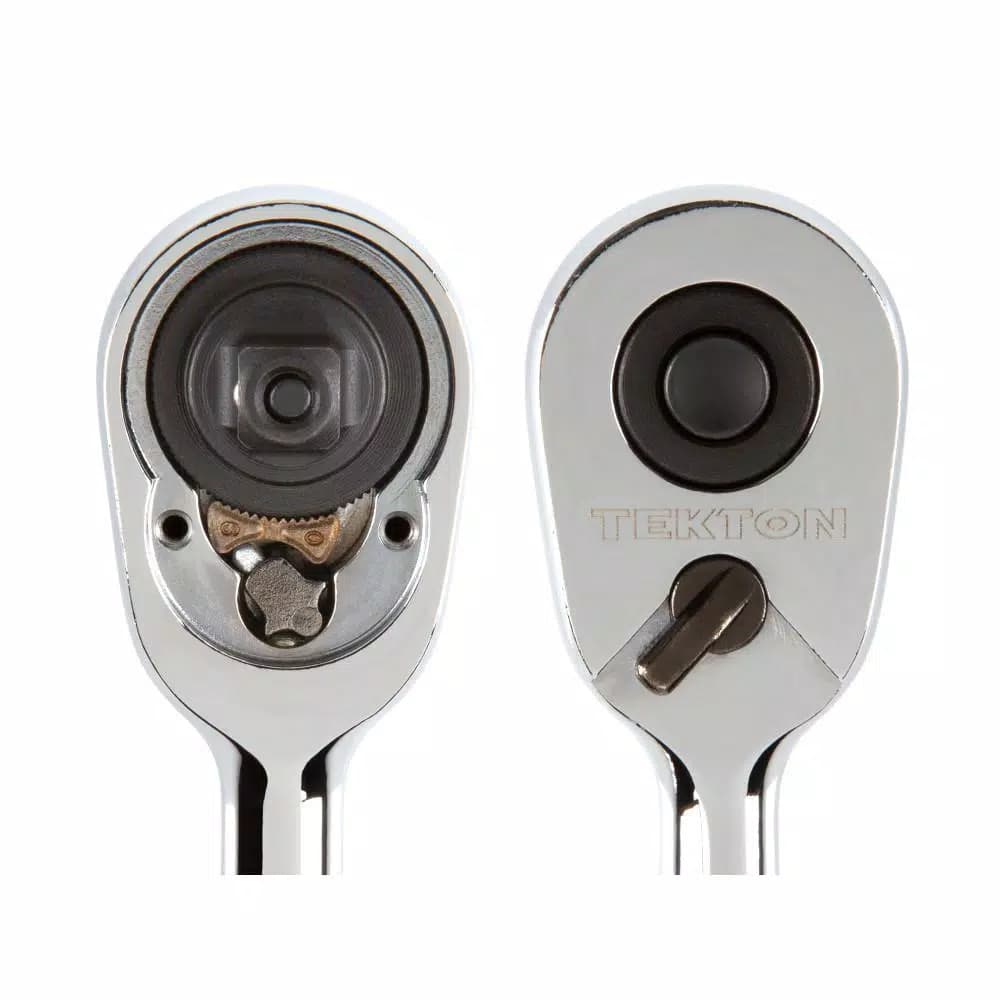 Tekton 1/4 in. Drive 3 in. 90-Tooth Quick-Release Stubby Ratchet
