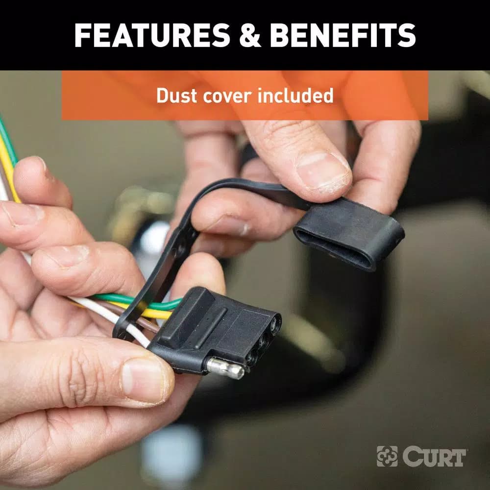 CURT Tail Light Converter - 3-Wire to 2-Wire System Adapter
