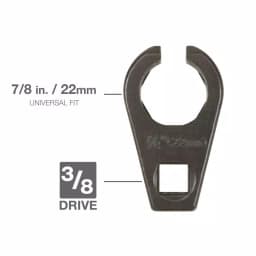 TEKTON 7/8 in. (22 mm) Offset Oxygen Sensor Socket, 3/8 in. Drive thumbnail 3