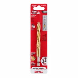 Milwaukee SHOCKWAVE Red Helix 27/64 in. Titanium Twist Drill Bit with 1/4 in. Hex Shank thumbnail 1