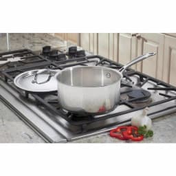 Cuisinart Chef's Classic 3 Qt. Stainless Steel Saucepan with Glass Lid thumbnail 3