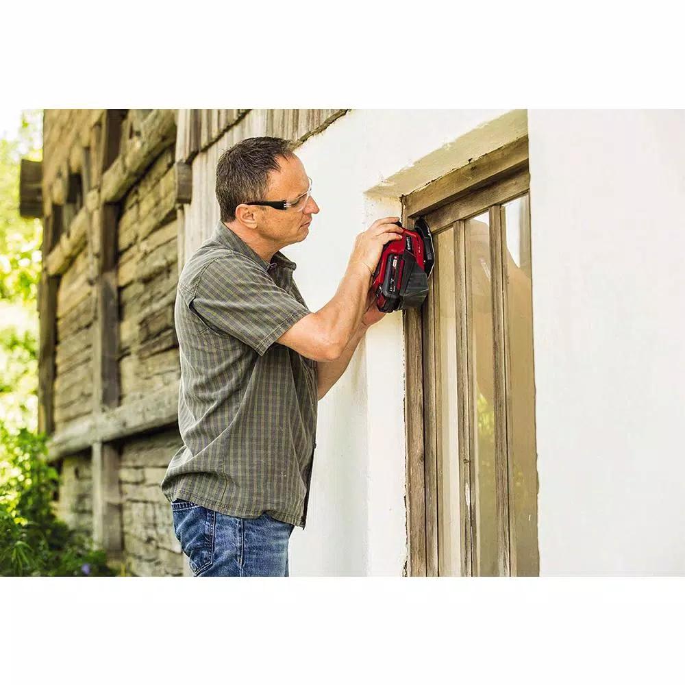 Einhell PXC 18V Cordless Compact Detail Palm Sheet Sander, 24,000 OPM with Dust Collection Box (Tool Only)