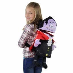 Northlight 21 in. Animated Vampire Halloween Trick or Treat Bag - Musical Plush Candy Backpack thumbnail 2