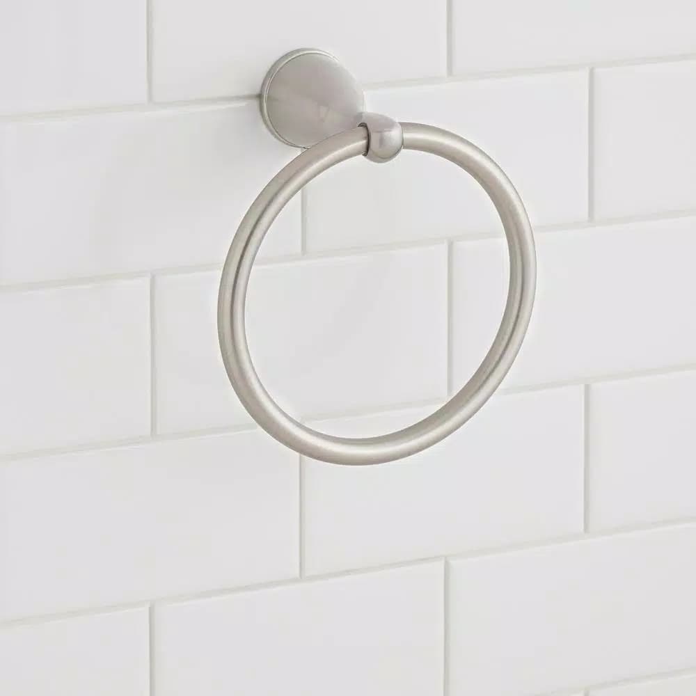 Glacier Bay Builders Hand Towel Ring, Brushed Nickel