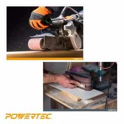 POWERTEC 100-Grit Aluminum Oxide Sanding Belts, 3 in. x 18 in. (10-Pack) thumbnail 5