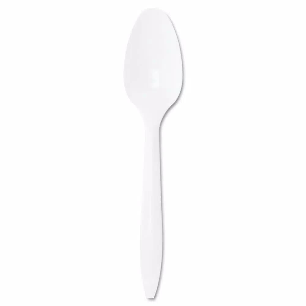 DART Mediumweight White Polypropylene Teaspoons, 1000 Count Case