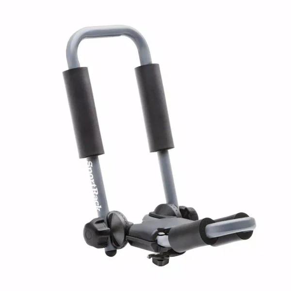 SportRack Kayak Folding Carrier, J-Style Steel Roof Rack with Adjustable Padding