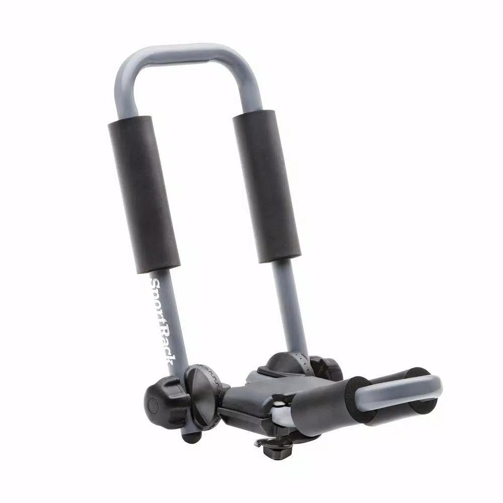 SportRack Kayak Folding Carrier, J-Style Steel Roof Rack with Adjustable Padding