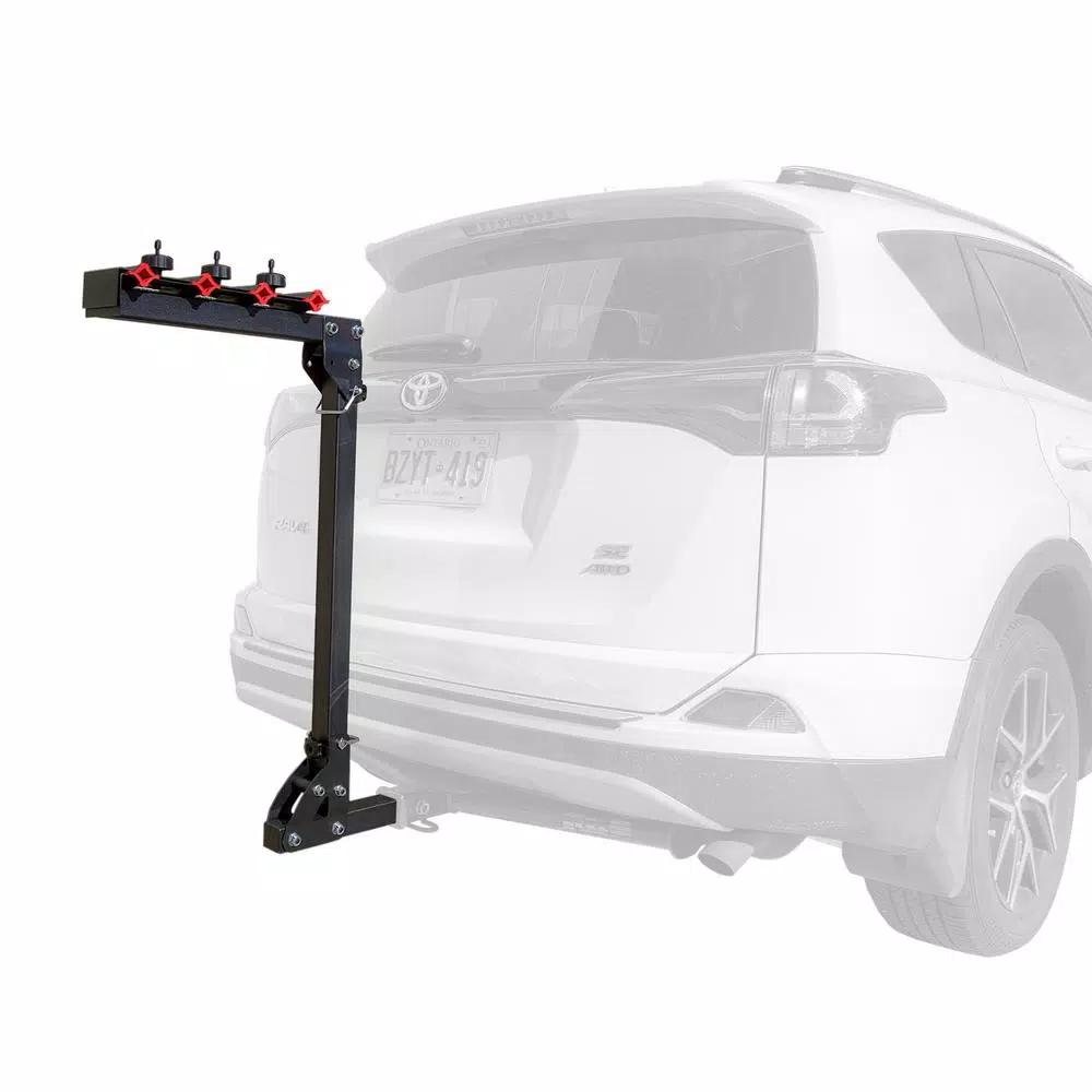 Detail K2 4-Bike Hitch Mounted Bike Rack, 300 lbs Capacity, 2 in. Receiver, Black