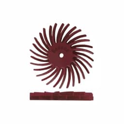 Dedeco Sunburst 7/8 in. Dual Radial Discs, 220-Grit, 1/16 in. Thickness, 48-Pack Rotary Cleaning & Polishing Tool thumbnail 1