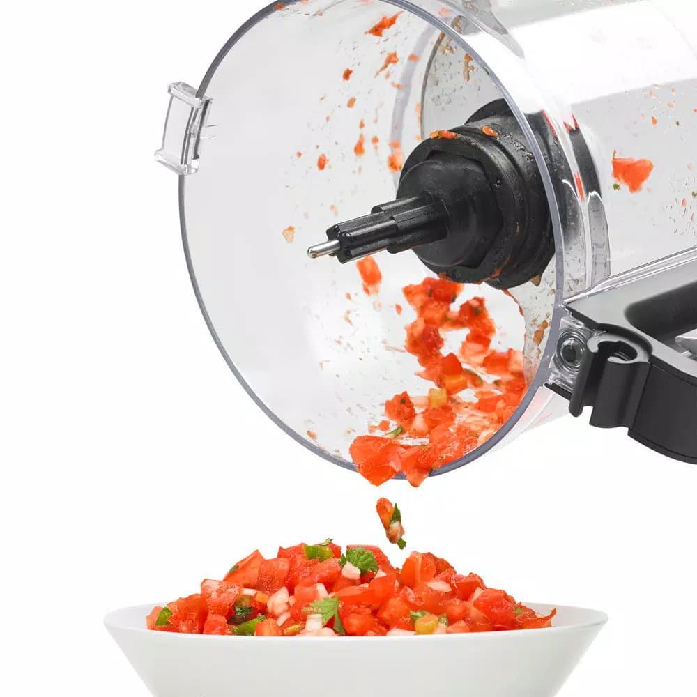 KitchenAid 7-Cup 3-Speed Contour Silver Food Processor with Locking Lid and Stainless Steel Blades