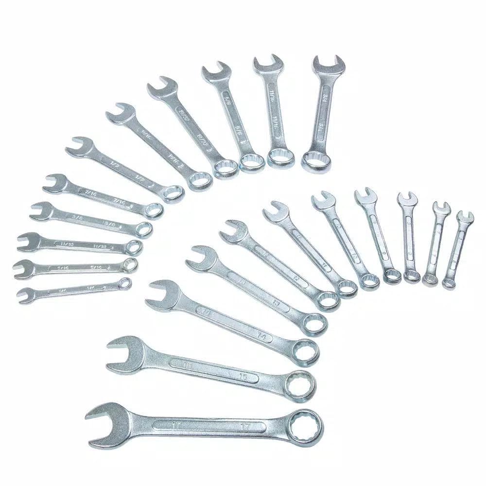 Stalwart 22-Piece SAE and Metric Wrench Set with Carrying Case, Chrome Vanadium Steel