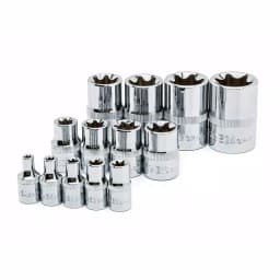 Husky 13-Piece E-Torx Socket Set, 1/4 in., 3/8 in., and 1/2 in. Drives thumbnail 1