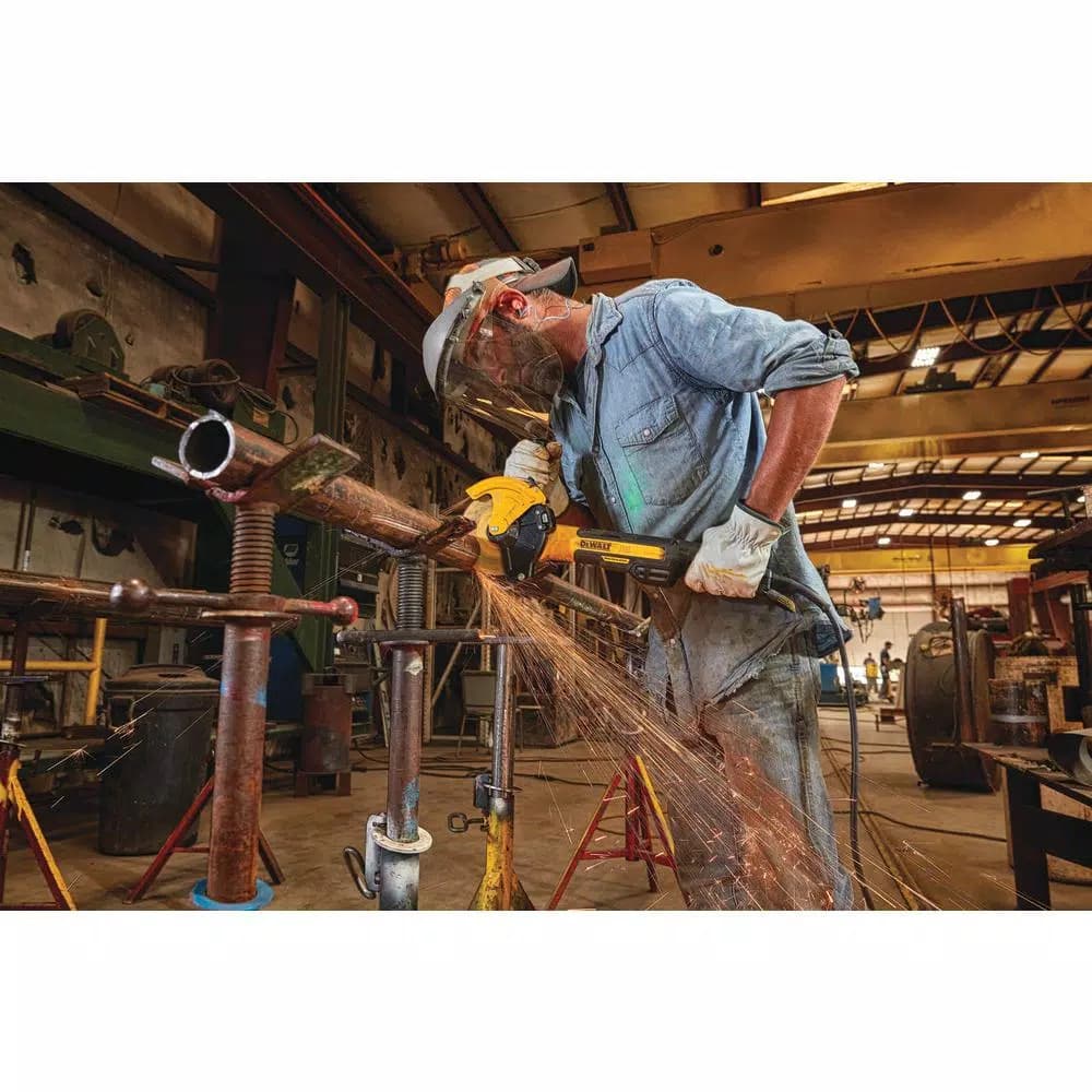DEWALT 13 Amp Brushless 6 in. Corded Angle Grinder with Adjustable Cut-Off Guard