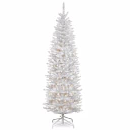 National Tree Company 6.5 ft. Kingswood White Fir Pencil Artificial Christmas Tree with 250 Clear Lights thumbnail 1