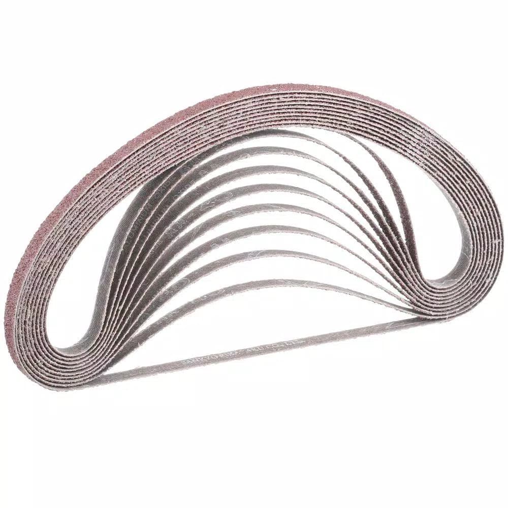 Makita 40-Grit Abrasive Belt 3/8 in. x 21 in. (10-Pack)