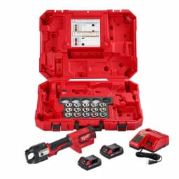 Milwaukee M18 FORCE LOGIC 600 MCM Cordless Crimper Kit with #8-600 MCM Cu Dies thumbnail 1