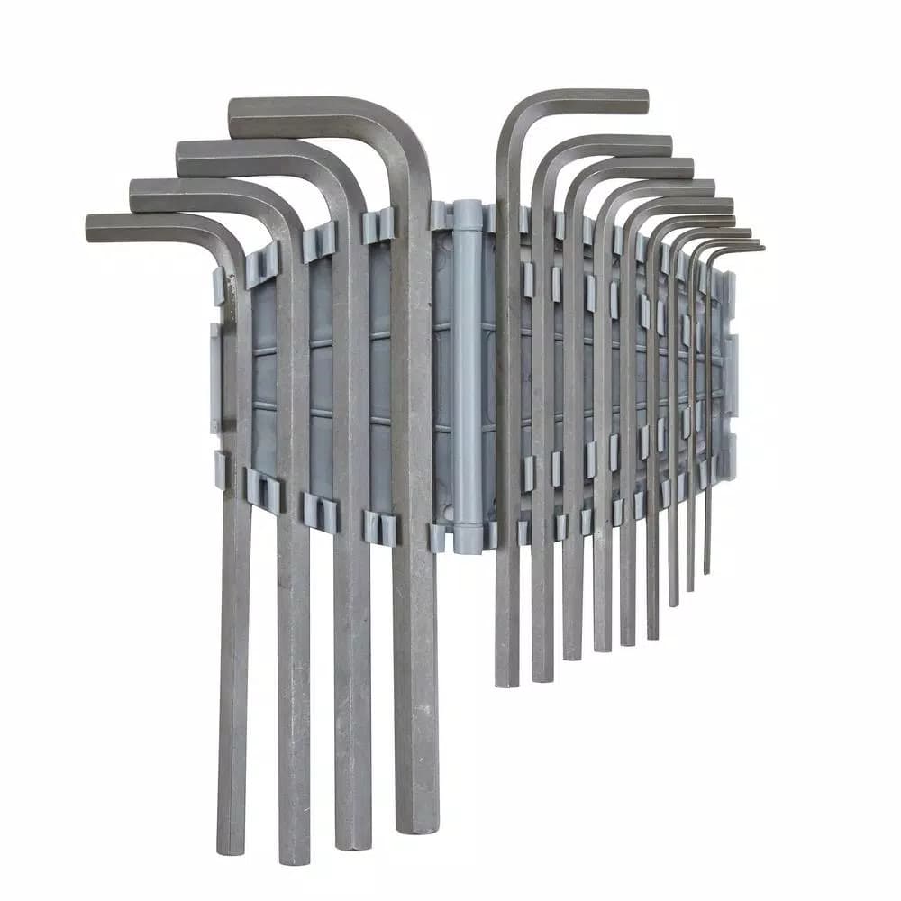 Husky 13-Piece Metric Long Arm Hex Key Set with Color-Coded Caddy