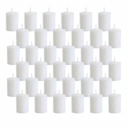 LUMABASE White Unscented Paraffin Wax Votive Candles, 15-Hour Burn Time, 36-Count Pack thumbnail 2