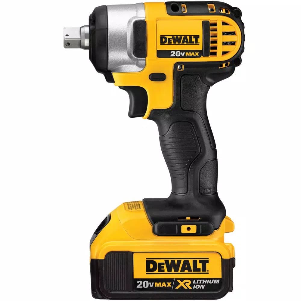 DEWALT 20V MAX Cordless 1/2 in. Impact Wrench Kit with (3) Batteries & Charger
