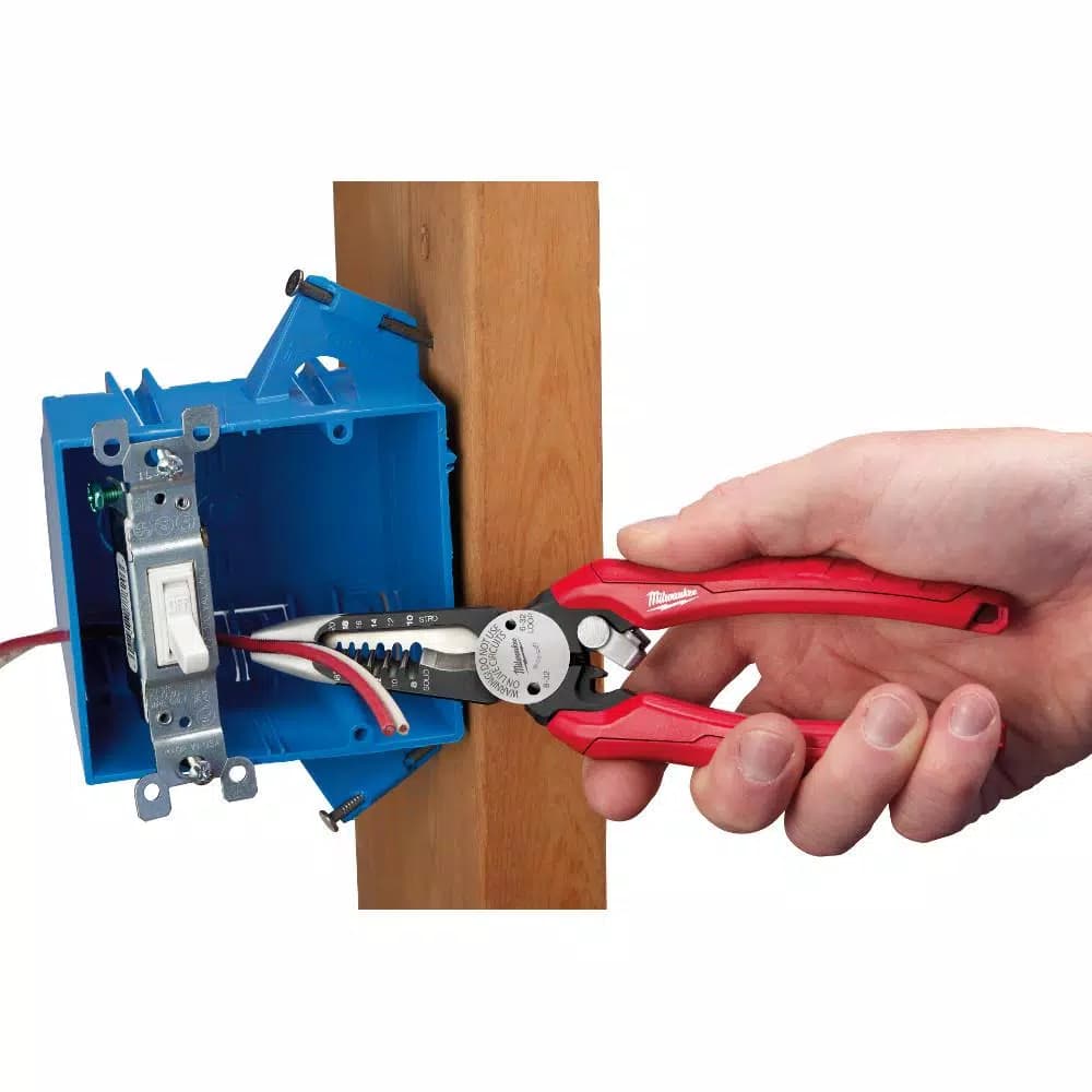 Milwaukee 7.75 in. 6-in-1 Combination Electrician's Wire Stripper Pliers